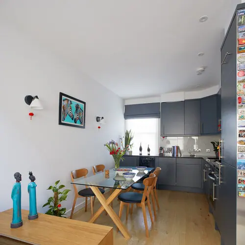 Hammersmith Flat in Hammersmith, W6, interior design and bespoke joinery by Studio Schubert